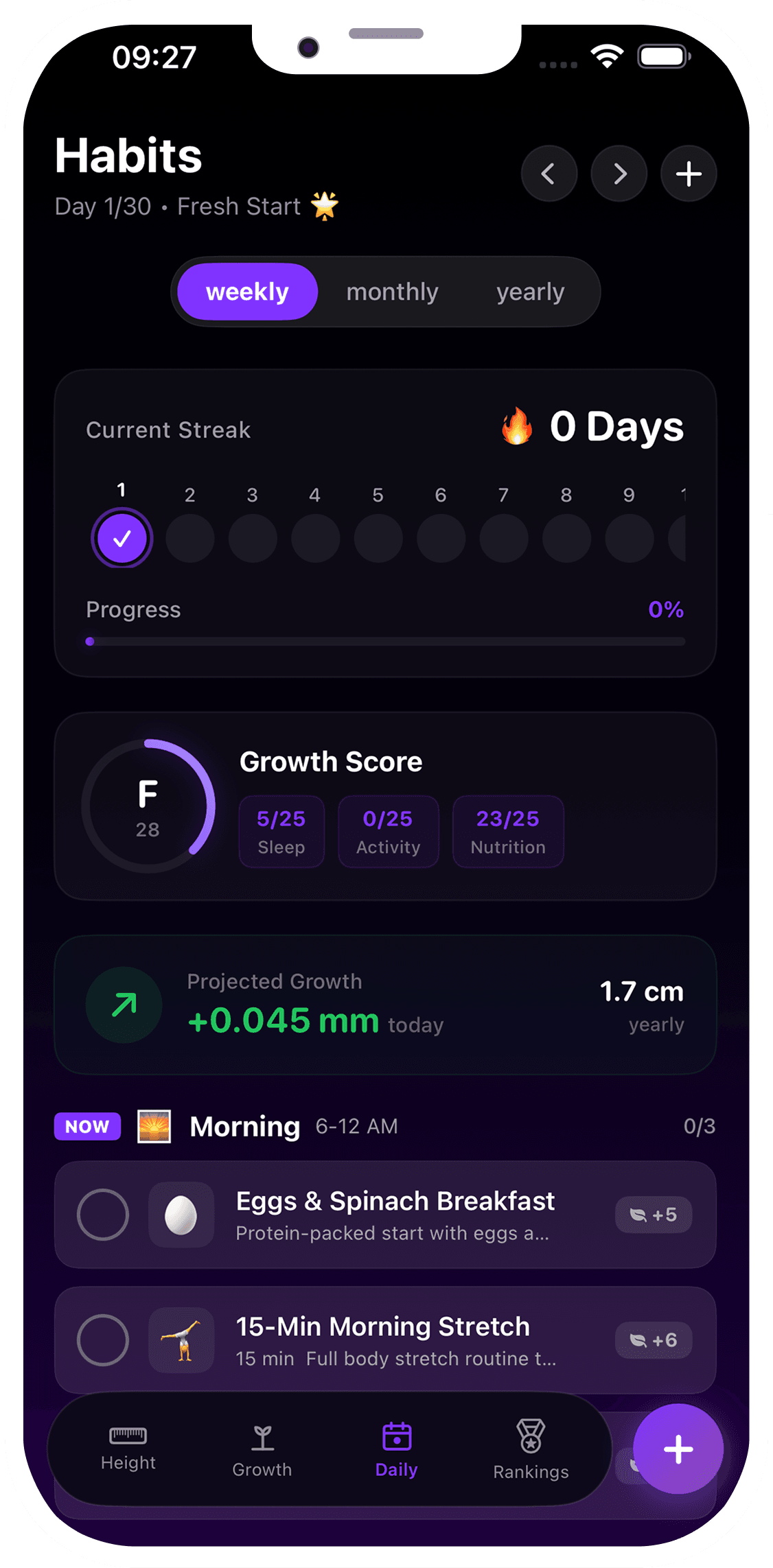 Daily Habits & Sleep