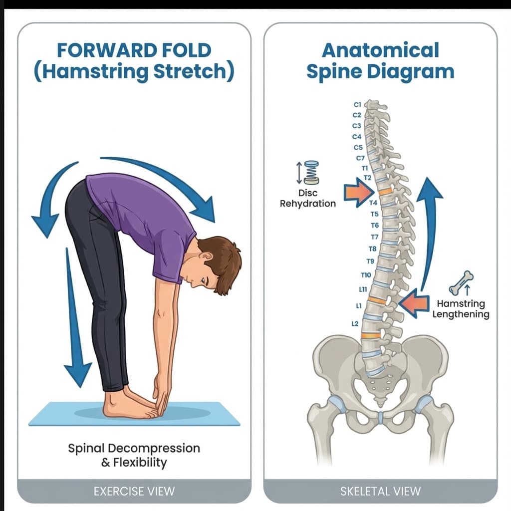 Forward Fold - height growth exercise